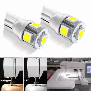 2 Pack of LED Sewing Machine Light Bulbs Fits Husqvarna Viking many more models - Picture 1 of 9
