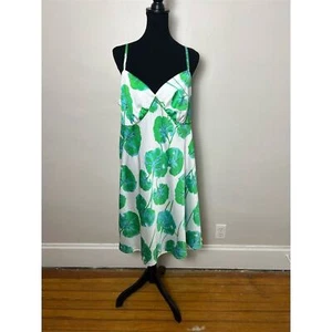 Diane Von Furstenberg x Target Green Leaf Print Slip Dress 2XL - Picture 1 of 7