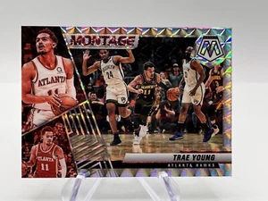 Trae Young 2021-22 Panini Mosaic Silver Prizm Montage Insert Hawks - Picture 1 of 2