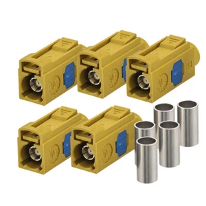 Lot de 10 connecteurs de câble Fakra K femelle à sertir RG58 LMR-195 RG400 RG142 - Photo 1/4