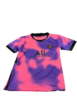 Camiseta Paris Saint Germain Accor Live Limitless Mbappe #7 Rosa Negra Adulto Talla 28 Foto 1 de 4