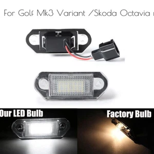 COPPIA PLACCHETTE A 18 LED LUCI TARGA PER VW GOLF 3 VARIANT PER SKODA OCTAVIA I - Afbeelding 1 van 7