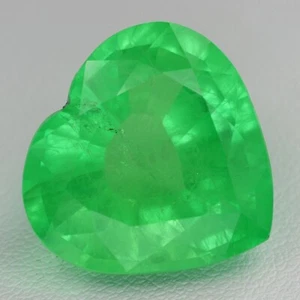 34.55ct Recrystallized Mint Green Sapphire Heart 20x20 Lab Grown - Picture 1 of 9