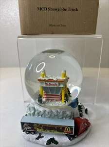 McDonald's Vintage Snow Globe 2006 Very BIG MAC Christmas Restaurant Semi Truck - Picture 1 of 10