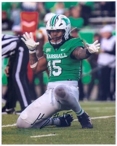 MIKE GREEN - Signed/Autographed - MARSHALL THUNDERING HERD - 8x10 Photo w/COA - Picture 1 of 1