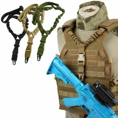 Adjustable Military Tactical Gun Sling Dual-use Single Point Quick Release Rifle - Image 1 of 4