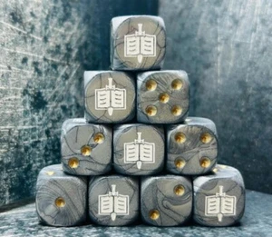 Grey Knights, individuell inspirierte Würfel, ideal für Tabletop-Spiele - Bild 1 von 3