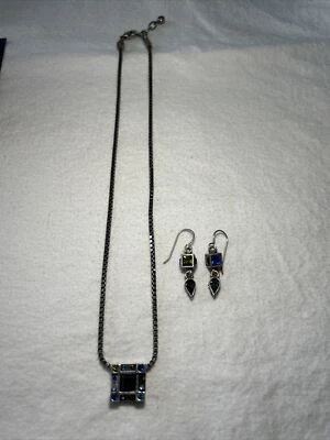 Vintage Signed Patricia Locke Silver Multi-Color Swarovski Crystal Set - Image 1 of 4