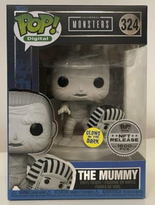 Pop Digital Universal Monsters The Mummy #324 Vinyl Figure Glows In Dark - Picture 1 of 6