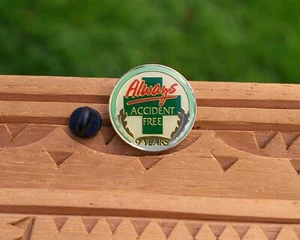 Pin Pinback Premio Wal-Mart 9 Años Siempre Libre de Accidentes Esmalte de Metal Empleado - Imagen 1 de 6