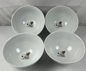 Peanuts Snoopy Woodstock Cereal Snack Bowls Flowers Easter Eggs Set of 4 - Picture 1 of 8