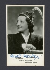 CHRISTL MARDAYN vintage signed AUSTRIAN photo postcard ACTRESS, SINGER