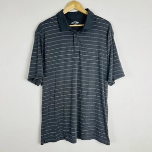 Glacier Performance Men's Cotton Blend Polo Stretch Shirt, Grey, Size 2XL - Picture 1 of 5