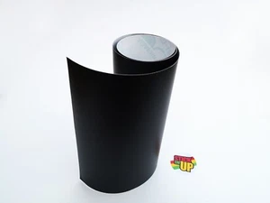 Satin Black 12" 300x1400mm Universal Car Sun Strip Windscreen Visor Banner - Picture 1 of 3