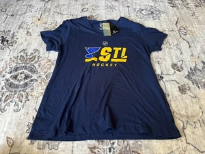 St Louis Blues Women's STL Hockey Fanatics Authentic Pro Short Sleeve Shirt XL - Picture 1 of 2
