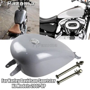 Tanque de gasolina EFI personalizado de 3,3 galones para Harley Sportster XL 883 1200 C/T/N 2007-16 - Imagen 1 de 6