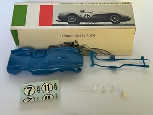 Strombecker Ferrari Testa Rosa (Blue) 1/32 scale slot car body kit NIB - Picture 1 of 3
