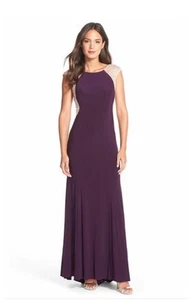 Xscape Crystal Back Jersey Gown (size 10) - Picture 1 of 5