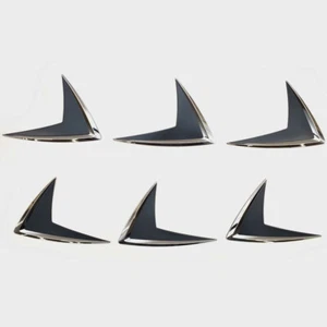 Chaparral Boat Raised Accent Decals 14.02449 | Mirrored Gray (Set of 6) - Picture 1 of 5