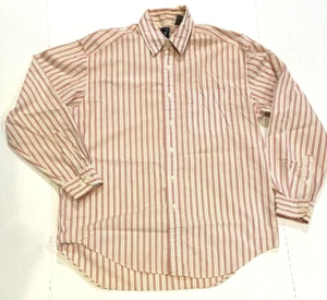 Vtg Gap Vertical Pink Striped Mens Shirt Long Sleeve Collar Button Down Cotton M - Picture 1 of 9