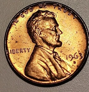 1963 Lincoln Cent Penny Broadstruck Unc Poss DDO Error Coin - Picture 1 of 3