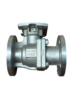 A-T Controls Flanged Ball Valve 1.5” 1-1/2” Carbon Steel, Stainless Ball FMBC-F3 - Image 1 of 4