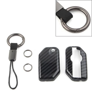 Carbon Fiber Key Chain Procter Cover Fob For BMW F750GS F850GS R1200GS R1250GS - Picture 1 of 10