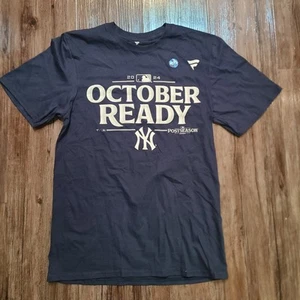 New York Yankees Fanatics 2024 T-Shirt “October Ready” Postseason Men’s Small - Picture 1 of 4