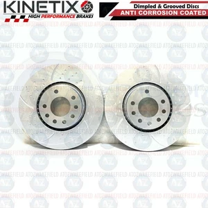Per Opel Meriva 1.6 Vxr 16V Anteriore Baffati Dischi Freno Scanalati Paio 308mm - Foto 1 di 2