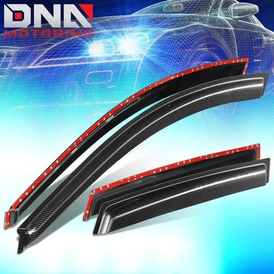 For 2003-2008 Pontiac Vibe Toyota Matrix Window Visors Sun Deflector Rain Guards - Image 1 of 4