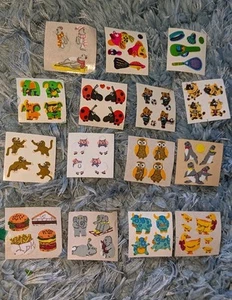 StickerMagic Stickers Lot Of 15 Fuzzy Sticker Modules Animals Food - Picture 1 of 6