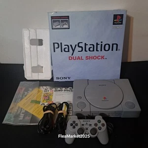 SCPH-9001 Sony Playstation 1 Console Dual Shock Open Box Tested✅️ USA Seller🚩 - Picture 1 of 12