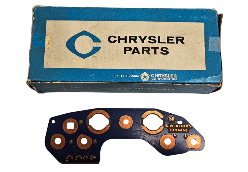 1965-1966 Plymouth Fury Instrument Panel Printed Circuit Board 2496468 NOS - Image 1 of 4
