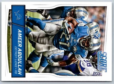 2016 Score Ameer Abdullah #108  Football Card - Image 1 of 2