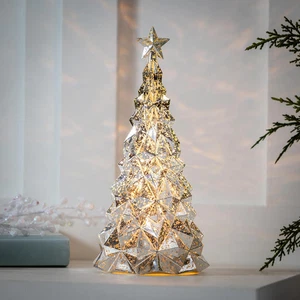 Season to Sparkle LED Table Decor Christmas Tree Acrylic Lantern, 9.75"H - Imagen 1 de 3
