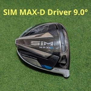 TaylorMade SIM MAX-D 9.0° Driver Head Only 1W Golf Club Replacement - Picture 1 of 11