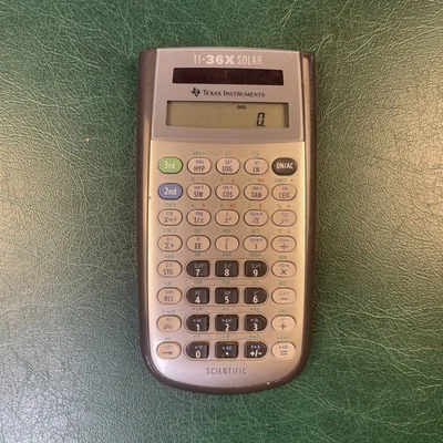 Texas Instruments TI-36X Solar Scientific Calculator Gray Works (No Cover) - Image 1 of 2