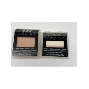 Mary Kay Sheer Mineral Pressed Powder Beige 1 Highlighting Powder Pink Stardust - Picture 1 of 6