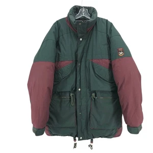 TRIPLE FAT GOOSE Jacket Green Red Vintage Size XL - FAIR CONDITION - READ!! - Picture 1 of 15
