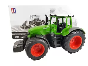 Country RC Farm Tractor Trailer Toys Battery Power Boys Kids Gift 2.4g double E - Picture 1 of 18