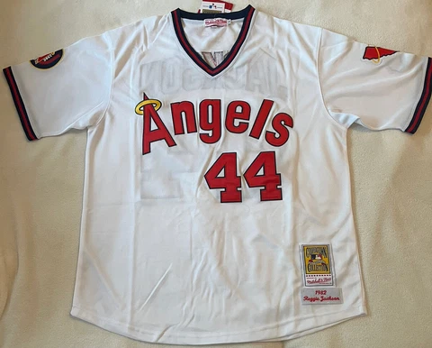 Mitchell & Ness Cooperstown Collection 1982 Angels Reggie Jackson Jersey - Large Cover