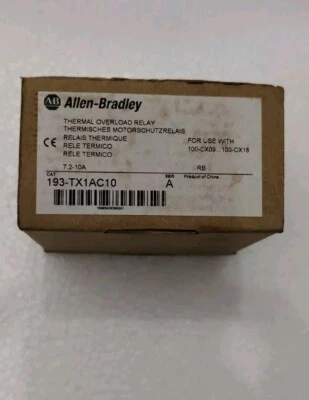ALLEN-BRADLEY 193-TX1AC10 SER A 7.2-10A 193-TX Thermo Überlastrelais Free Schiff - Bild 1 von 4