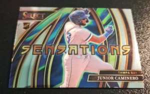 2024 SELECT BASEBALL SENSATIONS INSERT SP #10 JUNIOR CAMINERO RC TAMPA BAY RAYS - Picture 1 of 2