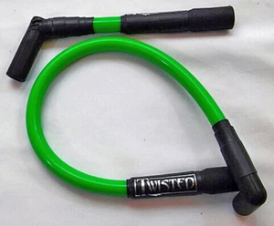 TWISTED 12mm SPARK PLUG WIRES HARLEY DYNA FXD SUPER GLIDE LOW RIDER WIDE GLIDE  - Picture 1 of 2