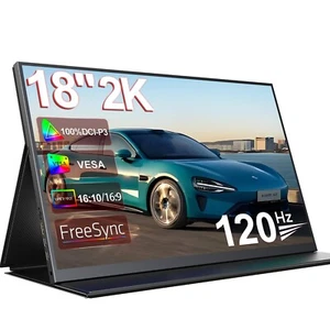 UPERFECT 120Hz Moniteur 2K 2560*1600 Moniteur Portable Moniteur Gaming pour PS Xbox - Photo 1/7