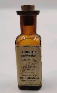 Antike Flasche NEMBUTAL Pentobarbital von Abbott Laboratories, leer - Bild 1 von 8