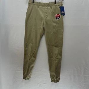 Dickies Flex Joggers 20 Slim Uomo Pull-On Gamba Conica Finta Zip Tasche Cachi Nuovo - Foto 1 di 15