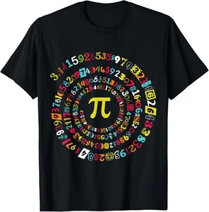 Funny Pi Day Spiral Pi Math for Pi Day 3_14 Tee Gift Unisex T-Shirt - Picture 1 of 3