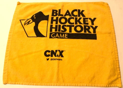 Pittsburgh Penguins SGA Black Hockey History Towel Willie O’Ree Crosby Malkin Cover