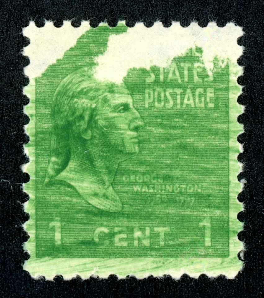 EFO 804 VERY HEAVY OVERINKING PLUS EVIDENCE OF A DOUBLE PAPER ISSUE AT TOP - Image 1 of 1